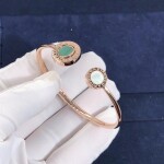 Bvlgari Bvlgari Mother Of Pearl Malachite And Black Onyx Flip Bracelet