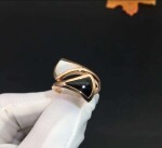Bvlgari Divasdream Ring With Black Onyx And Mother Of Pearl