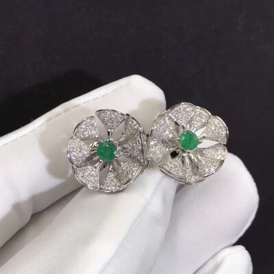 Bvlgari Serpenti Bracelet Set With Rubellite Eyes And Diamond