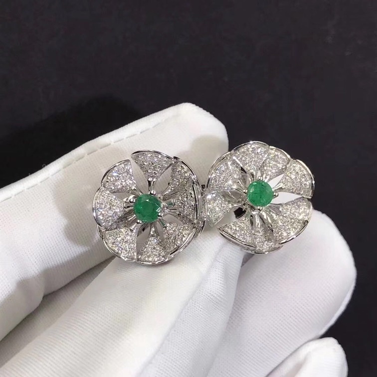 Bvlgari Serpenti Bracelet Set With Rubellite Eyes And Diamond