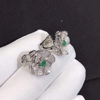 Bvlgari Serpenti Bracelet Set With Rubellite Eyes And Diamond