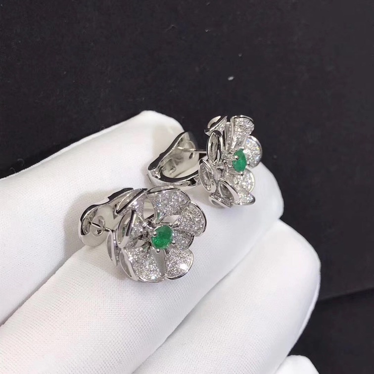 Bvlgari Serpenti Bracelet Set With Rubellite Eyes And Diamond