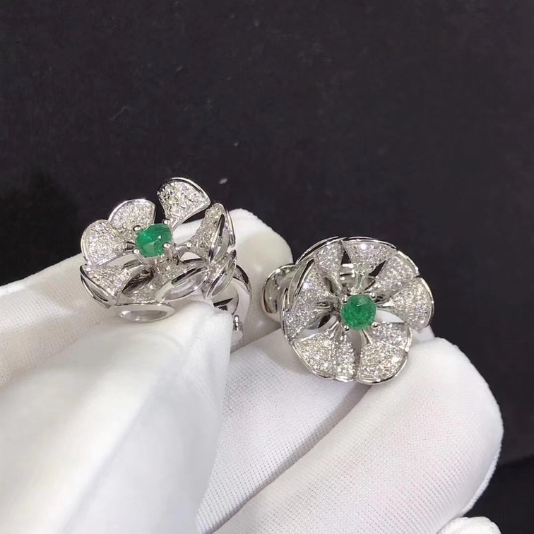 Bvlgari Serpenti Bracelet Set With Rubellite Eyes And Diamond