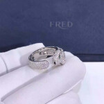 18k White Gold And Diamond Panthere De Cartier Ring