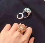 18k White Gold And Diamond Panthere De Cartier Ring