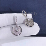 Amulette De Cartier 18ct White Gold And Pave Diamond Earrings