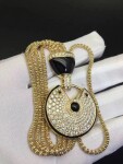 Amulette De Cartier Diamond Bracelet With Onyx Black Lacquer