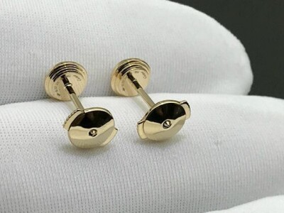 Cartier 018ct Diamants Legers Earrings In 18k Yellow Gold