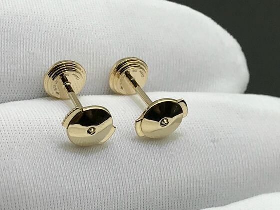 Cartier 018ct Diamants Legers Earrings In 18k Yellow Gold