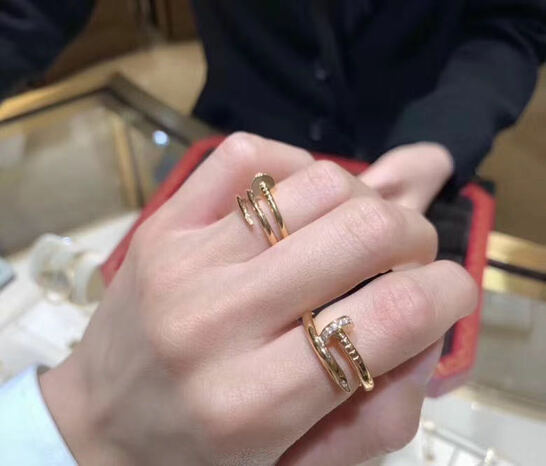 Cartier 18k Pink Gold And Diamonds Juste Un Clou Ring