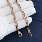 Cartier 18k Pink Gold Santos De Chain Bracelet