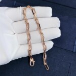 Cartier 18k Pink Gold Santos De Chain Bracelet