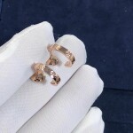 Cartier 18k Pink Gold Small Love Hoop Earrings