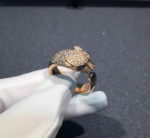 Cartier 18k Pink Gold With 137 Diamonds Panthere De Cartier Ring