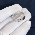 Cartier 18k White Gold 3 Diamonds Love Ring