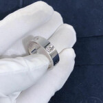 Cartier 18k White Gold 3 Diamonds Love Ring
