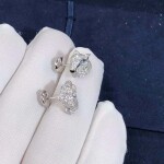 Cartier 18k White Gold Panthere De Cartier Diamond Emerald And Onyx Earrings