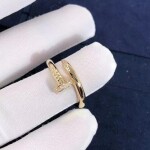 Cartier 18k Yellow Gold And Diamonds Juste Un Clou Ring