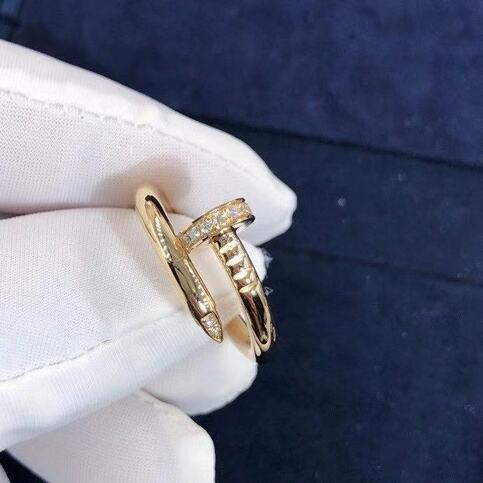 Cartier 18k Yellow Gold And Diamonds Juste Un Clou Ring
