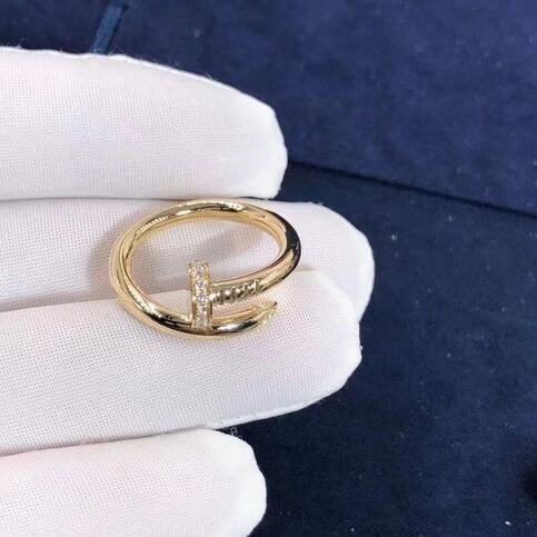 Cartier 18k Yellow Gold And Diamonds Juste Un Clou Ring