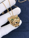 Cartier 18k Yellow Gold Panthere De Necklace