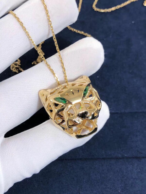 Cartier 18k Yellow Gold Panthere De Necklace