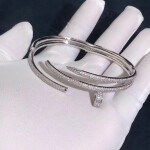 Cartier Juste Un Clou 18k White Gold With 624 Diamond Paved Bracelet
