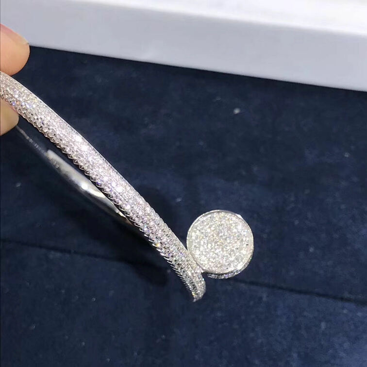 Cartier Juste Un Clou Bracelet 18k White Gold Set With 374 Brilliant Cut Diamonds