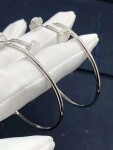 Cartier Juste Un Clou Diamond 18k White Gold Hoop Earrings