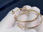 Cartier Juste Un Clou Earrings In 18k Pink Gold Diamonds