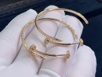 Cartier Juste Un Clou Earrings In 18k Pink Gold Diamonds