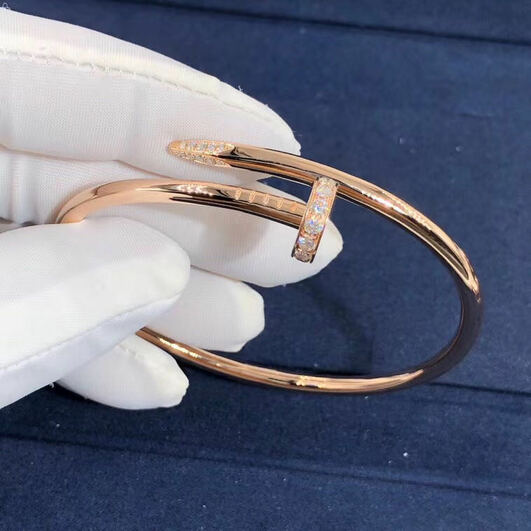 Cartier Juste Un Clou Nail Bracelet 18k Rose Gold With 32 Diamonds
