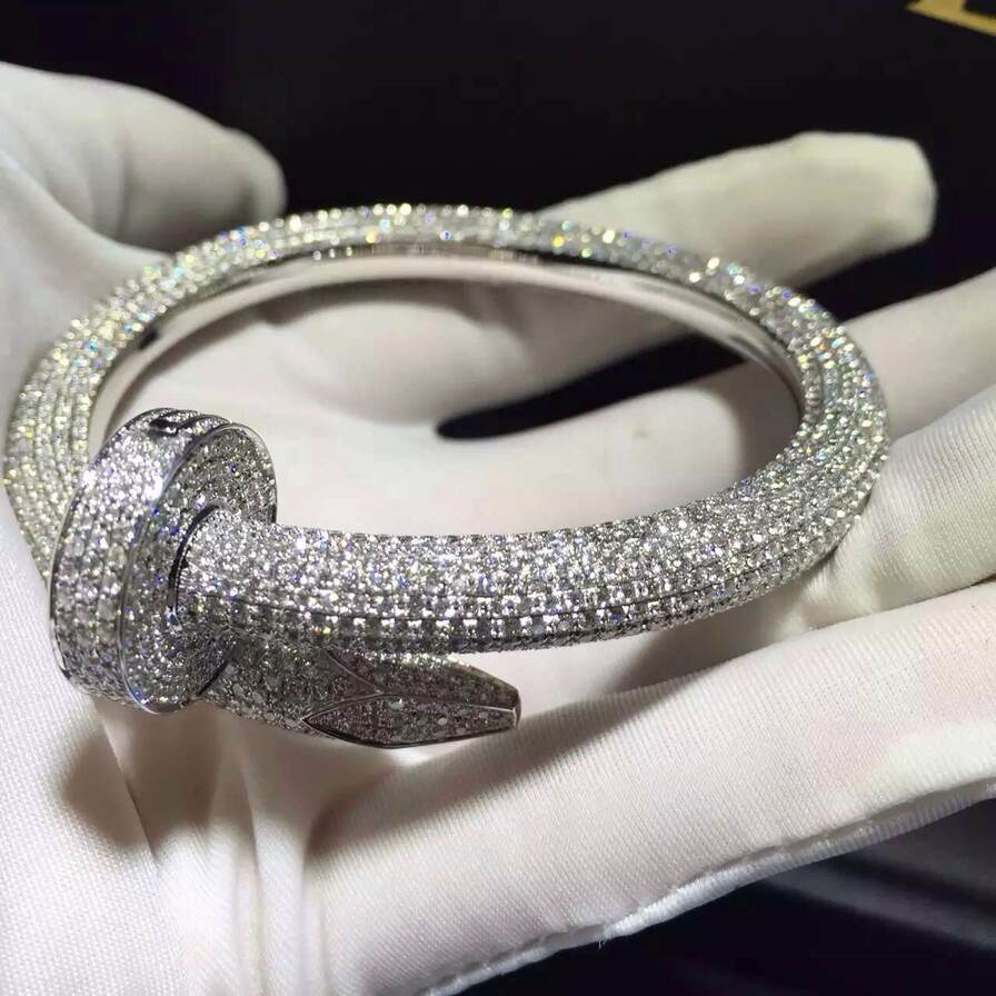 Cartier Juste Un Clou Nail Bracelet Paved 1752 Diamonds
