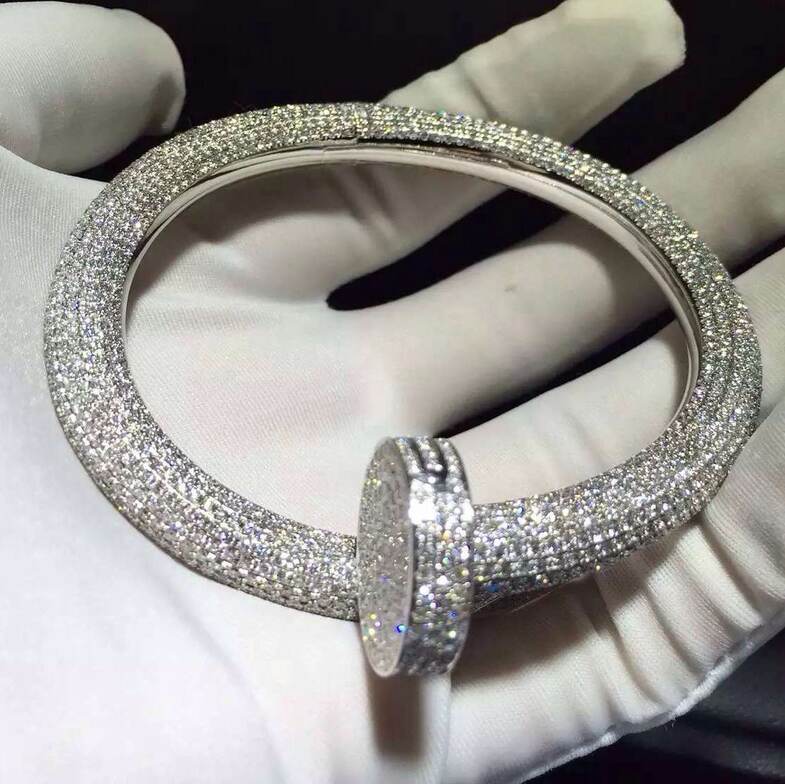 Cartier Juste Un Clou Nail Bracelet Paved 1752 Diamonds