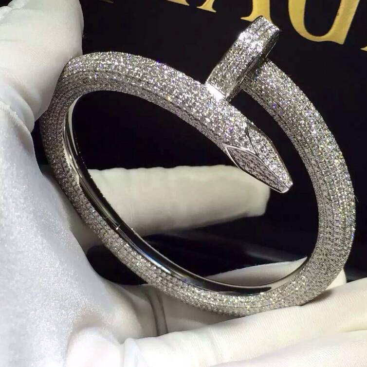 Cartier Juste Un Clou Nail Bracelet Paved 1752 Diamonds