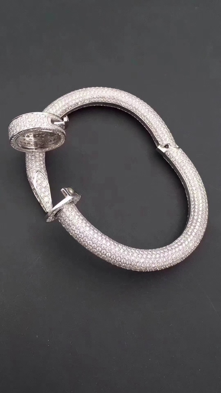 Cartier Juste Un Clou Nail Bracelet Paved 1752 Diamonds