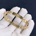 Cartier Love 10 Diamond 18k Yellow Gold Bracelet