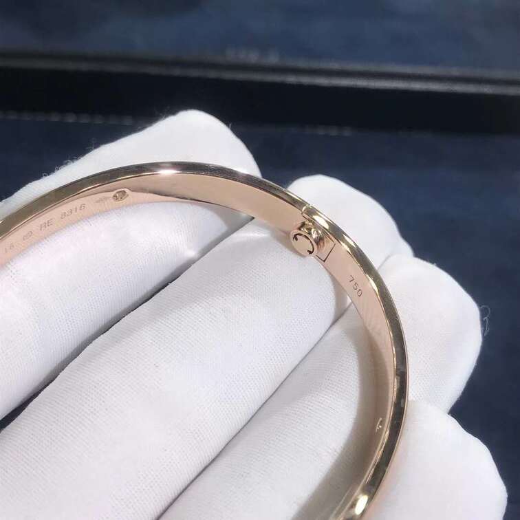 Cartier Love Bracelet 4 Diamonds 18k Rose Gold
