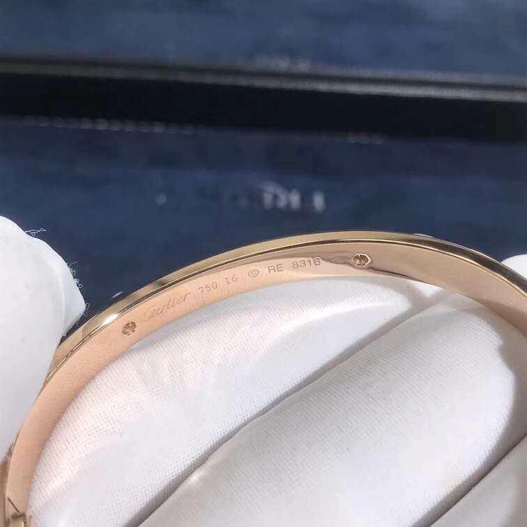 Cartier Love Bracelet 4 Diamonds 18k Rose Gold