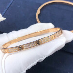 Cartier Love Bracelet Pave Diamonds Small 18k Rose Gold