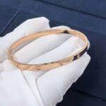 Cartier Love Bracelet Small Model 18k Pink Gold With 10 Diamonds