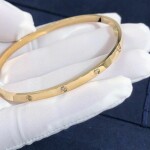 Cartier Love Bracelet Small Model 18k Yellow Gold With 10 Diamonds