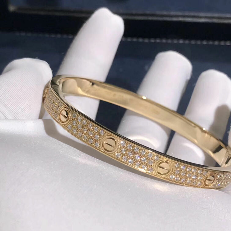 Cartier Love Bracelet With Pave 204 Diamonds