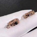 Cartier Love Earrings 18k Pink Gold Set 1 Diamond