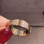 Cartier Love Ring Paved Diamonds