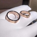 Cartier Love Wedding Band 18k Pink Gold With A Diamond