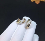 Cartier Trinity 18k White Gold 18k Rose Gold 18k Yellow Gold Earrings