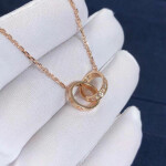 Custom Made 18k Gold Love Necklace Diamonds