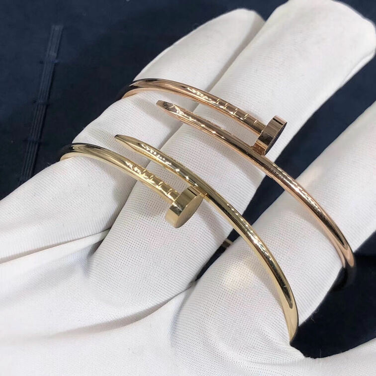 Custom Made 18k Rose Gold Cartier Juste Un Clou Small Model Bracelet