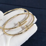 Custom Made 18k Yellow Gold Small Model Cartier Juste Un Clou Bracelet